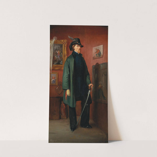 The Painter as a Revolutionary with Glove and Sword set in an interior by Anonymous