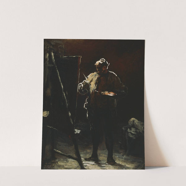 The Painter at His Easel by Honoré Daumier