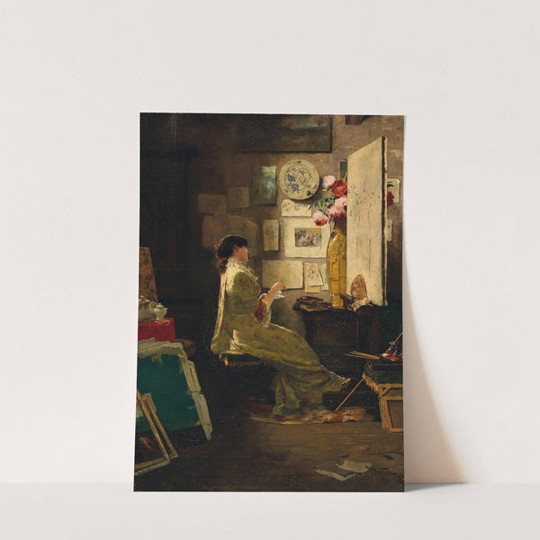 The Painter at Tea Break by Edouard John Menta