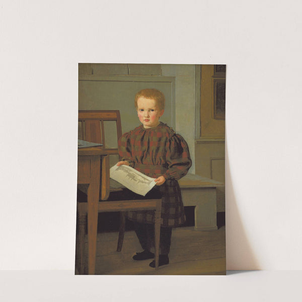 The Painter C.W. Eckersberg's Son Julius in his Fathers Studio by Christen Købke