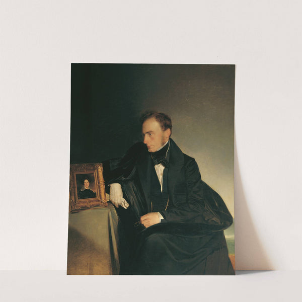 The painter Franz Wipplinger, looking at the miniature portrait of his deceased sister by Franz Eybl