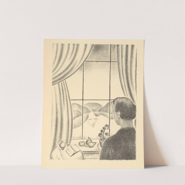 The painter in front of his window by Gustave Van de Woestijne