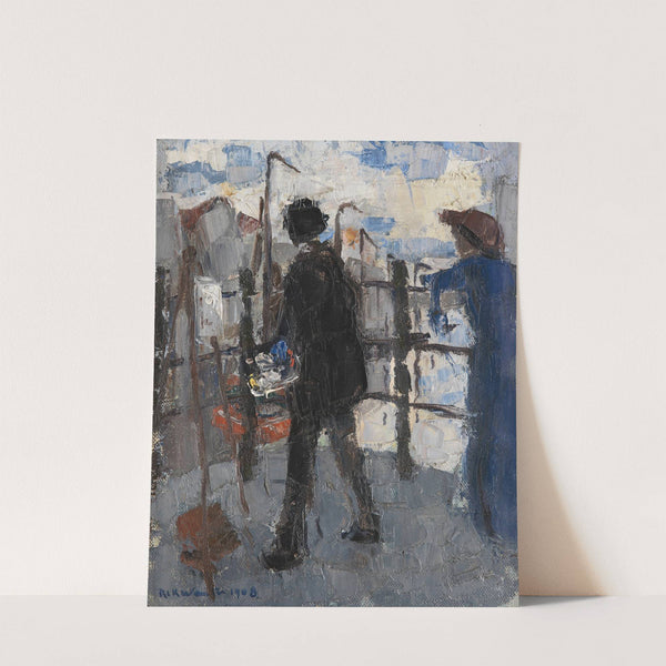 The Painter on the Hoogbrug in Mechelen by Rik Wouters