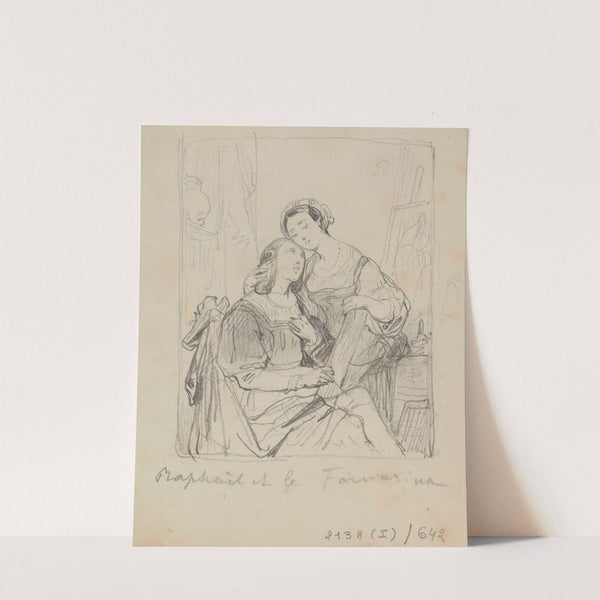 The Painter Raphael and La Fornarina by Nicaise De Keyser