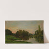 The Painter’s Barge at the Ile de Vaux on the Oise River (1877) by Charles François Daubigny