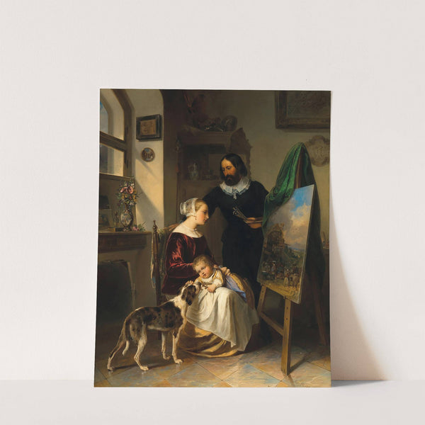 The Painter’s Family in His Studio by Johann Matthias Ranftl