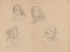 The Painters Jan van Pee, Jacob Toorenvliet, Heyman Dullaert en Joos van Craesbeeck