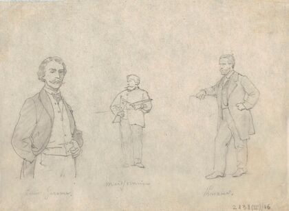 The Painters Jean-Léon Gérôme, Ernest Meissonier en Ludwig Knaus