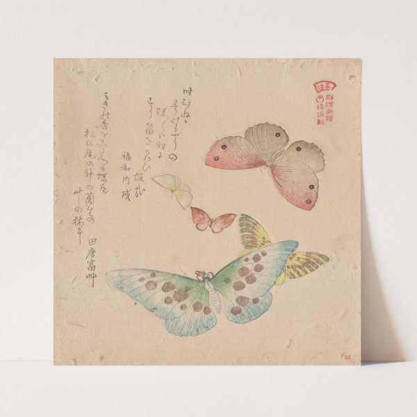 The Painting Manual of Flock of Butterflies (Gunchō Gafu) by Kubo Shunman