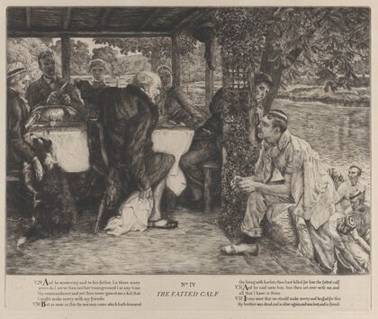 The Parable of the Prodigal Son, No. IV; The Fatted Calf (1882)