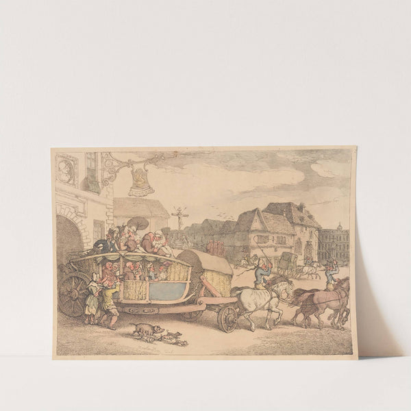The Paris Diligence by Thomas Rowlandson