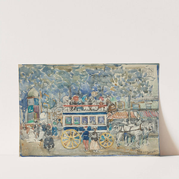 The Paris Omnibus by Maurice Prendergast