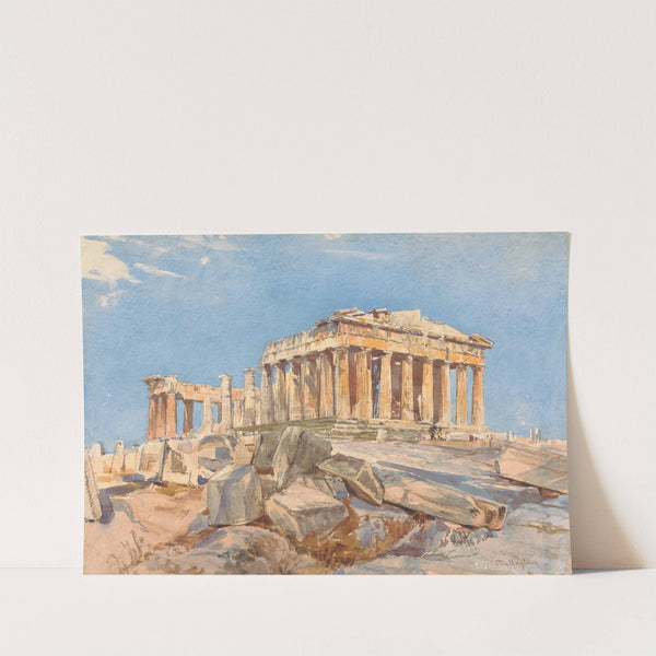 The Parthenon from the North End of the Eastern Portico of the Propylae, Evening Light by John Fulleylove