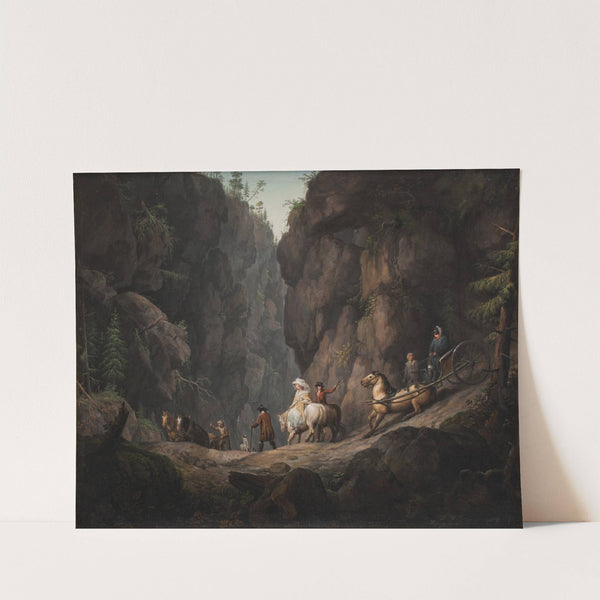 The Passage through Krokkleven near Ringerike in Norway (1788 – 1789) by Erik Pauelsen