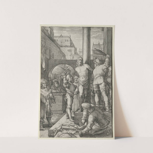 The Passion; The Flagellation (1597) by Hendrick Goltzius