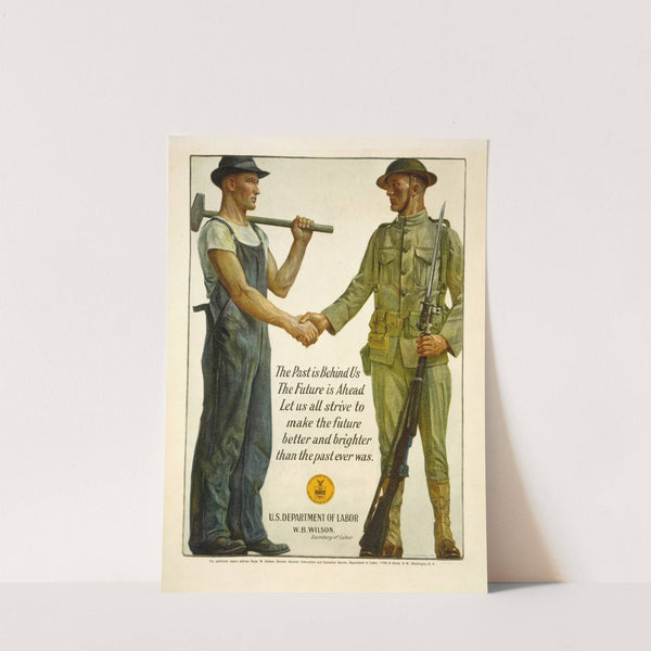 The past is behind us, the future is ahead. Let us all strive to make the future better and brighter than the past ever was by Gerrit A. Beneker