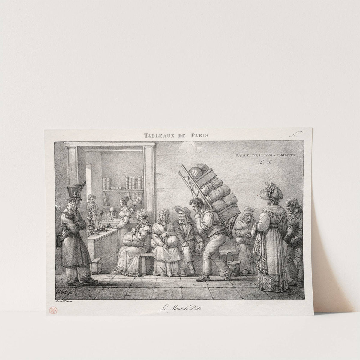 The Pawnshop (1820s) by Jean Henri Marlet