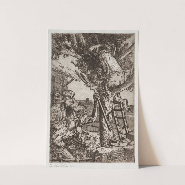 The Pear Thief, No. 1 (c. 1890) by Alphonse Legros