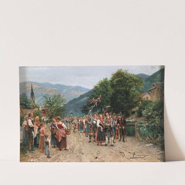 The peasant wedding by Johann Hamza