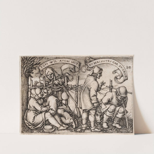 The Peasants Feast by Hans Sebald Beham