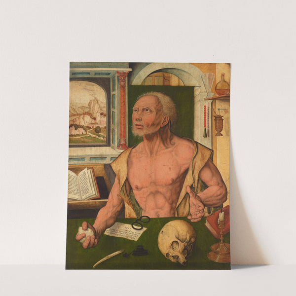The Penitent Saint Jerome in his study by Follower of Joos van Cleve