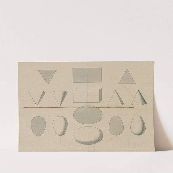 The perception of several geomtric forms by David Humbert de Superville