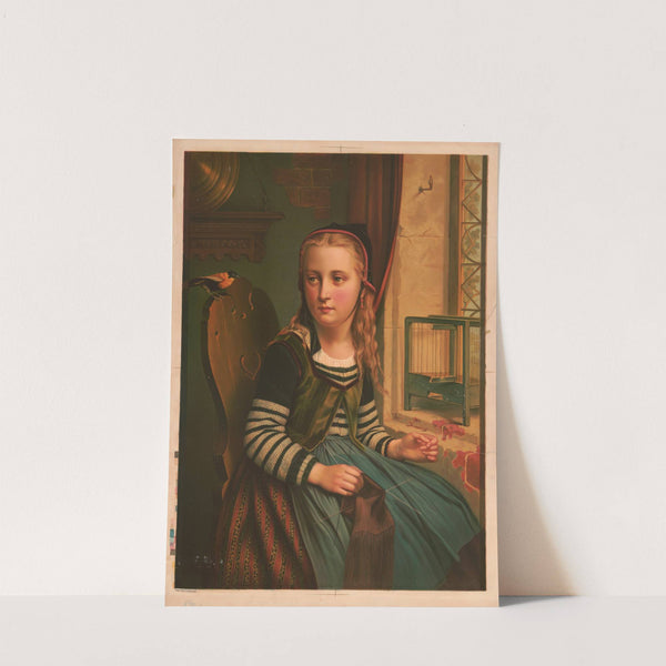 The pet’s freedom (1874) by Hangard-Mauge