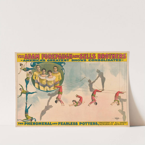 The phenomenal and fearless Potters (1900) by Courier Litho. Co.