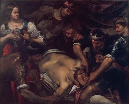 The Philistines Gouging out Samson’s Eyes