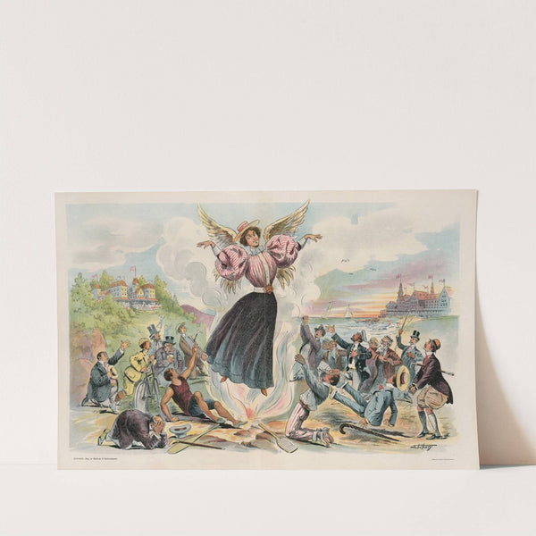 The phœnix-like ‘summer girl’ (1895) by Samuel Ehrhart