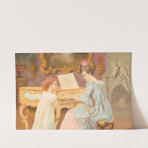 The piano lesson by Benno Sachs