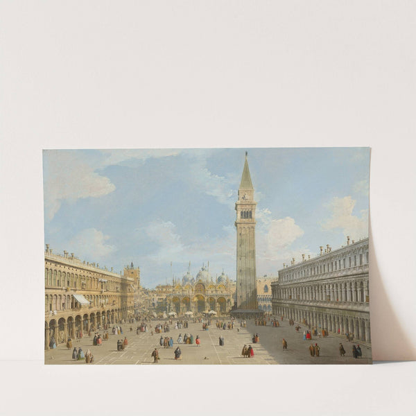 The Piazza San Marco, Venice, looking east towards the basilica by Canaletto