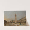The Piazza San Marco With The Basilica And Campanile by Francesco Guardi