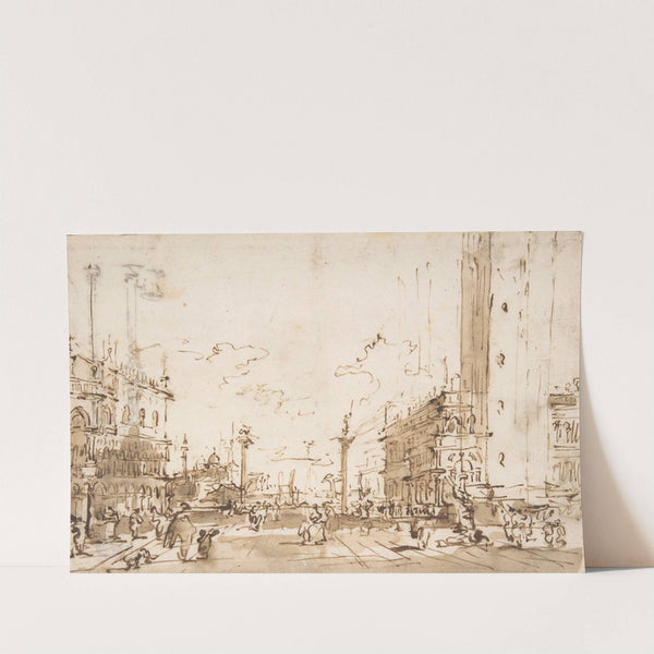 The Piazzetta, Looking Toward San Giorgio Maggiore (1712–93) by Francesco Guardi