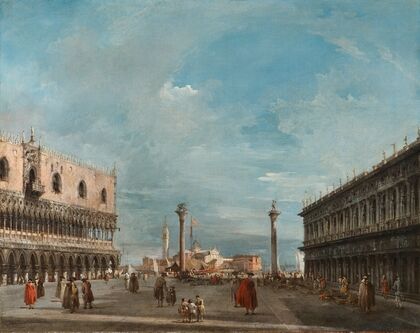 The Piazzetta of San Marco, Venice, looking towards San Giorgio Maggiore