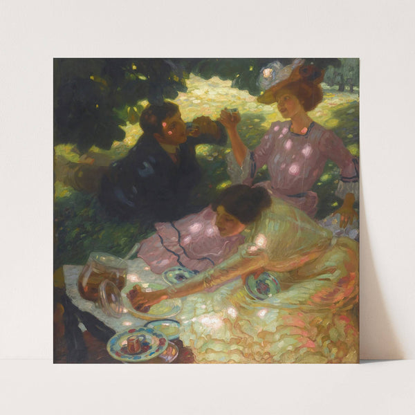 The Picnic (1903) by Leo Putz