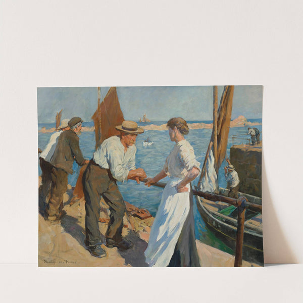 The Pier Head by Stanhope Alexander Forbes