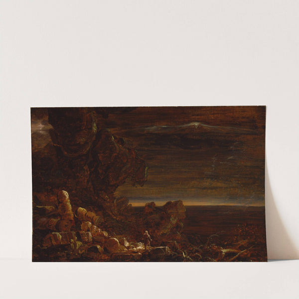 The Pilgrim of the World at the End of His Journey (study for the series, The Cross and the World) by Thomas Cole