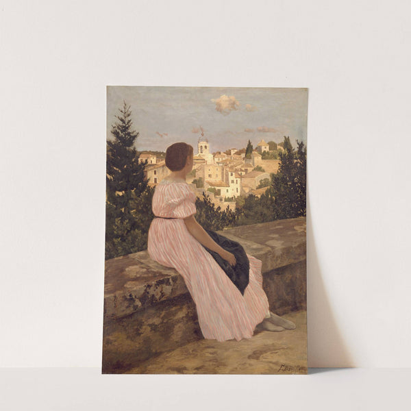 The Pink Dress by Frédéric Bazille