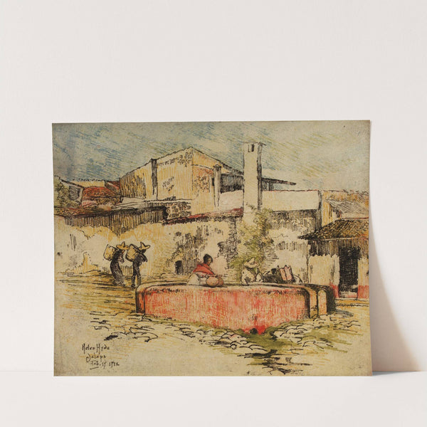 The Pink Fountain At Jalapa by Helen Hyde