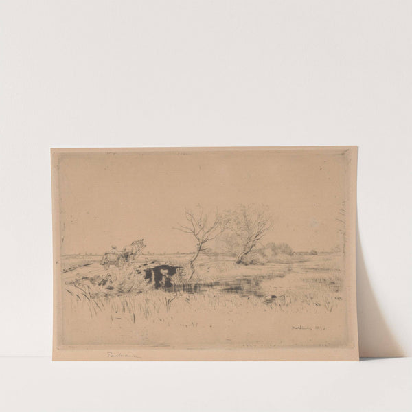 The Pinsk Canal in Polesie I (1899) by Józef Pankiewicz