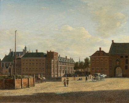 The Plaats With The Binnenhof And The Gevangenpoort, The Hague