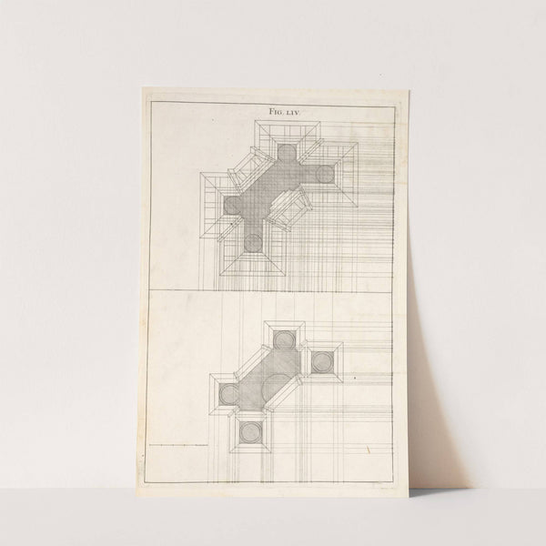 The plan of a design of the Corinthian order. by Andrea Pozzo