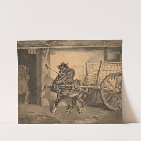 The plastermaker’s horse (‘Le cheval du plâtrier’) by Théodore Géricault