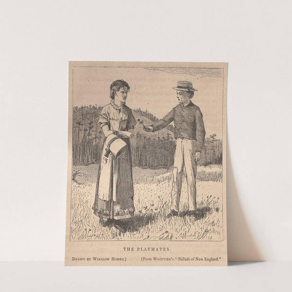 The Playmates (1869) by Winslow Homer