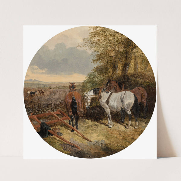 The plough team at rest by John Frederick Herring Jr.