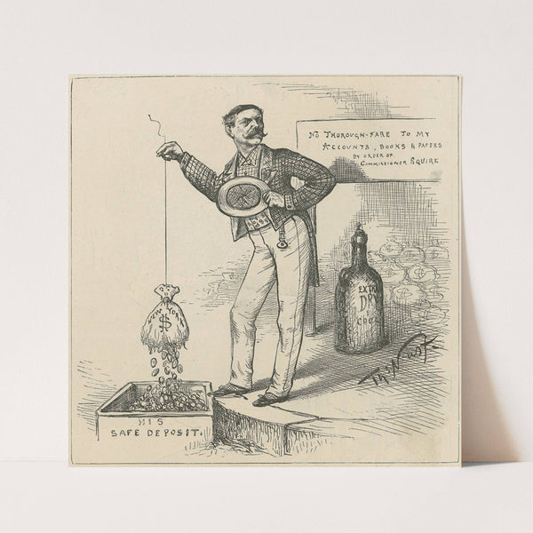 The plumb of it. (1886) by Thomas Nast