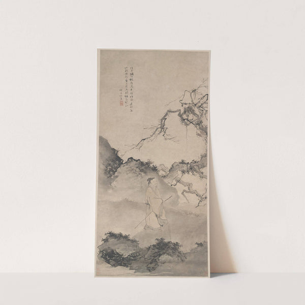 The Poet Lin Bu Wandering in the Moonlight (late 1400s) by Du Jin