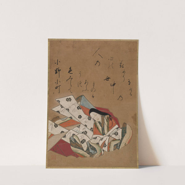 The Poet Ono no Komachi (early to mid-1600s) by Shokadō Shōjō