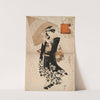 The poetess Ono-no Komachi in the rain by Utagawa Toyokuni I